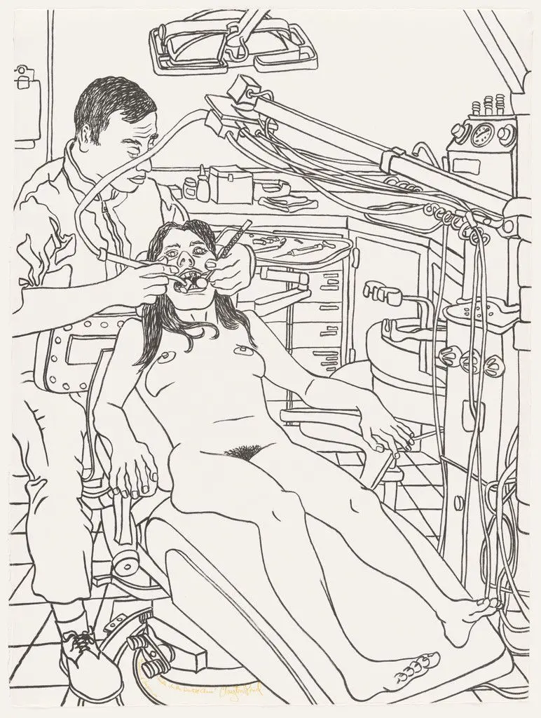 Nude in the Dentist Chair by Clayton Pond