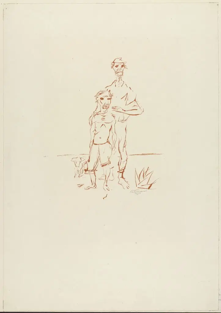 Blind Man and His Son (Homem cego e seu filho) by Candido Portinari