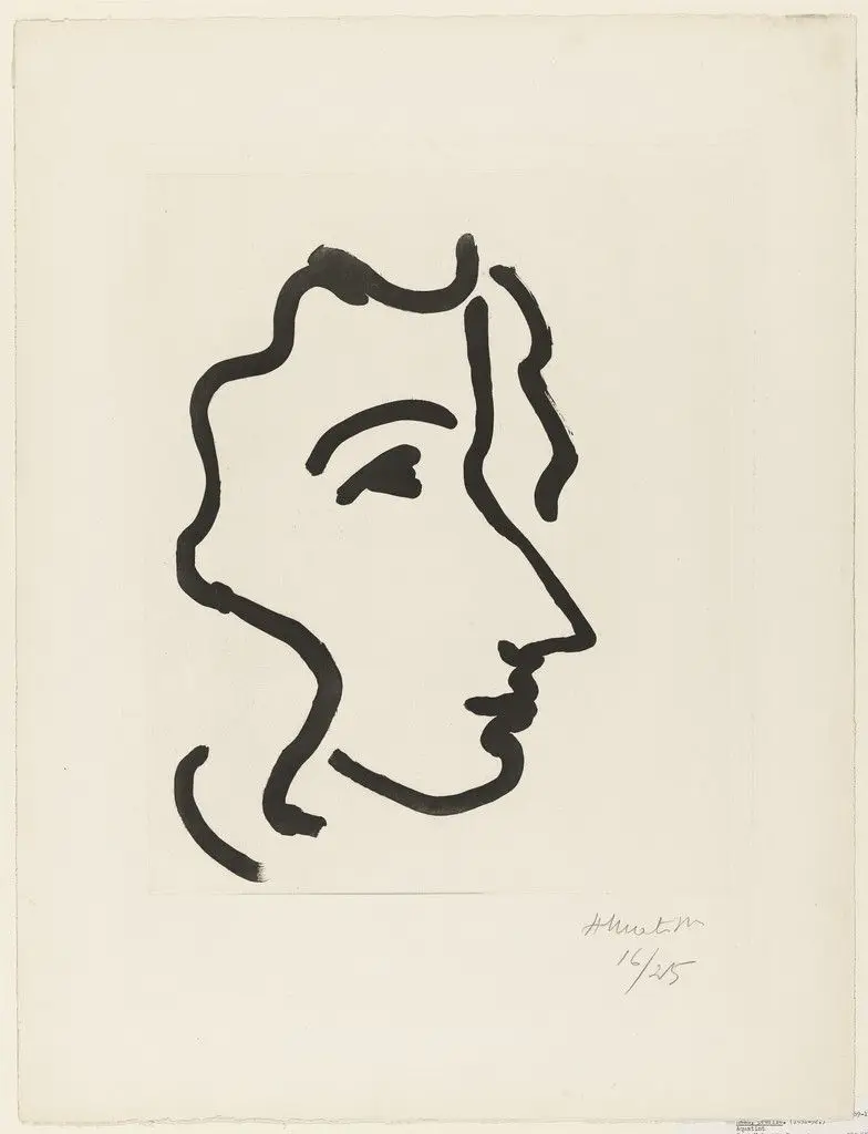 Nadia with Sharp Profile (Nadia au profil aigu) by Henri Matisse