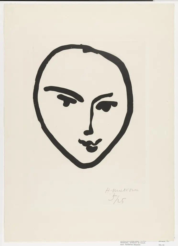 Nadia. Smiling Face (Nadia. Masque souriant) by Henri Matisse