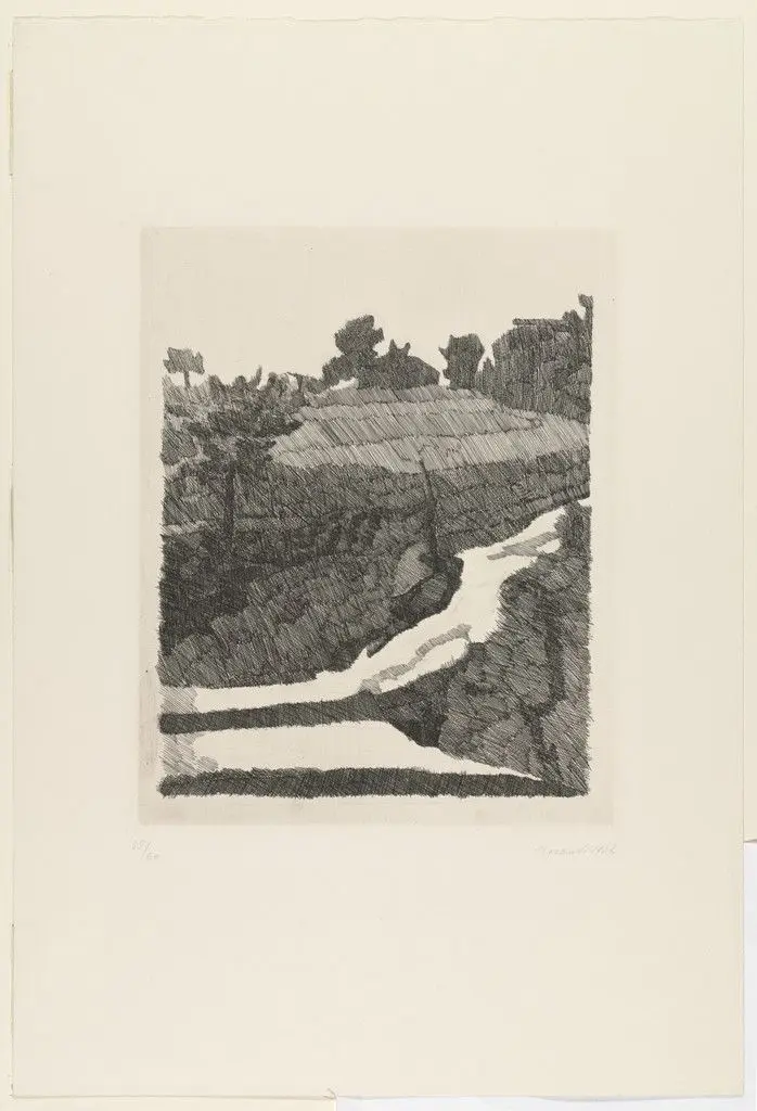 Landscape at Grizzana (Paesaggio di Grizzana) by Giorgio Morandi