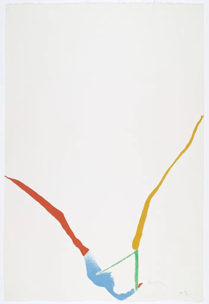 Untitled from What Red Lines Can Do by Helen Frankenthaler