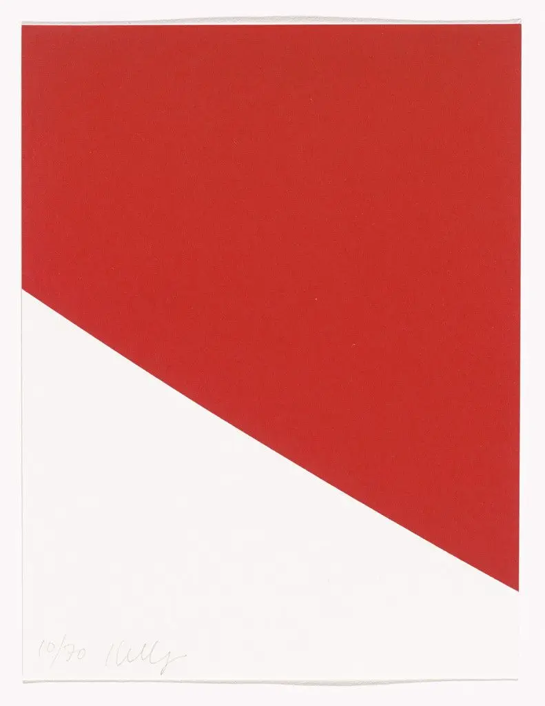 Red Curve (for Parkett no. 56) by Ellsworth Kelly