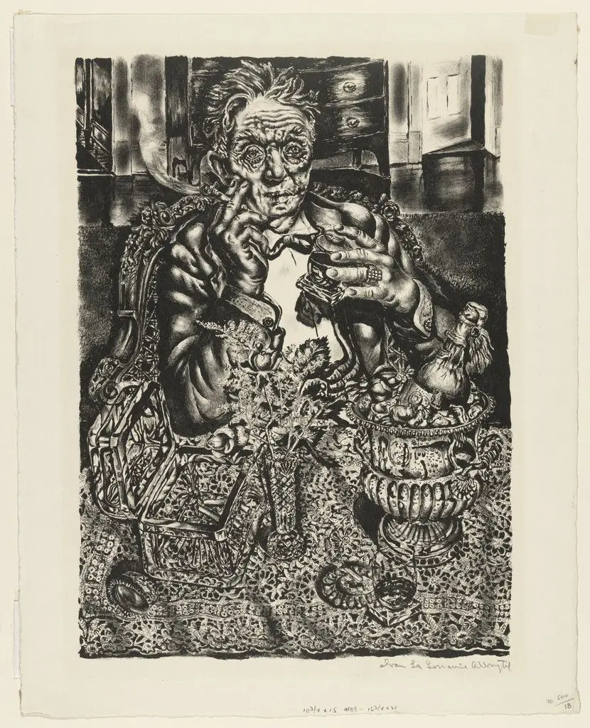 Self Portrait - 55 Division Street by Ivan LeLorraine Albright