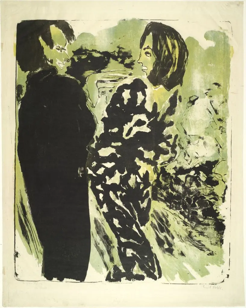 Young Couple (Junges Paar) by Emil Nolde