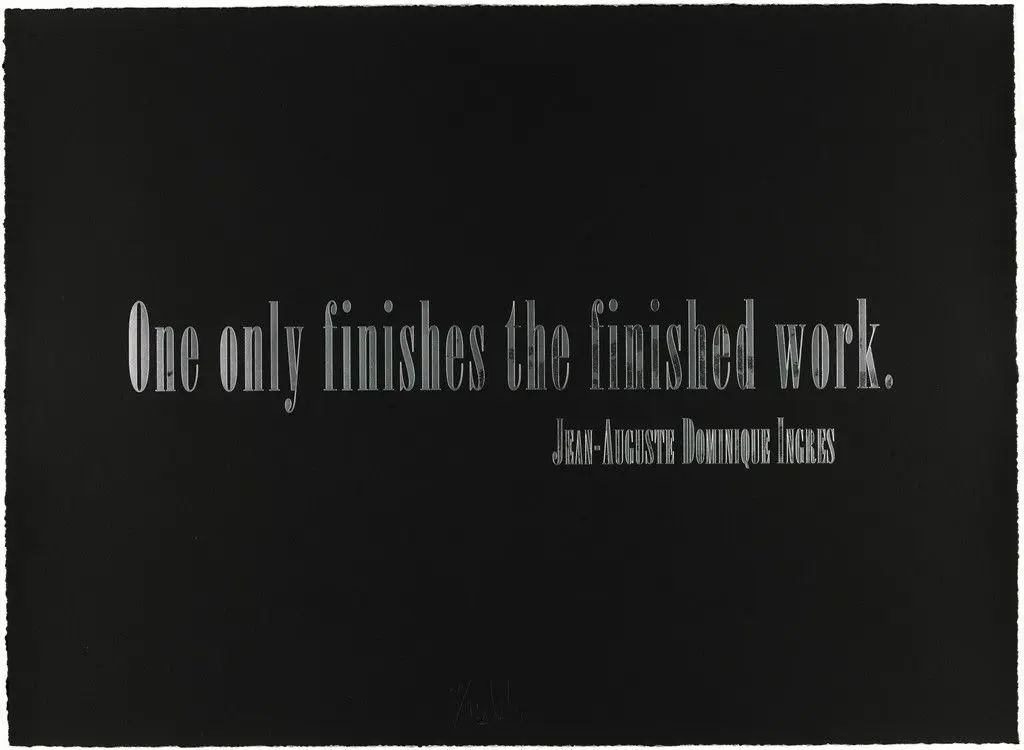 'Titled Quotation (For L.C.)' from The Leo Castelli 90th Birthday Portfolio by Joseph Kosuth