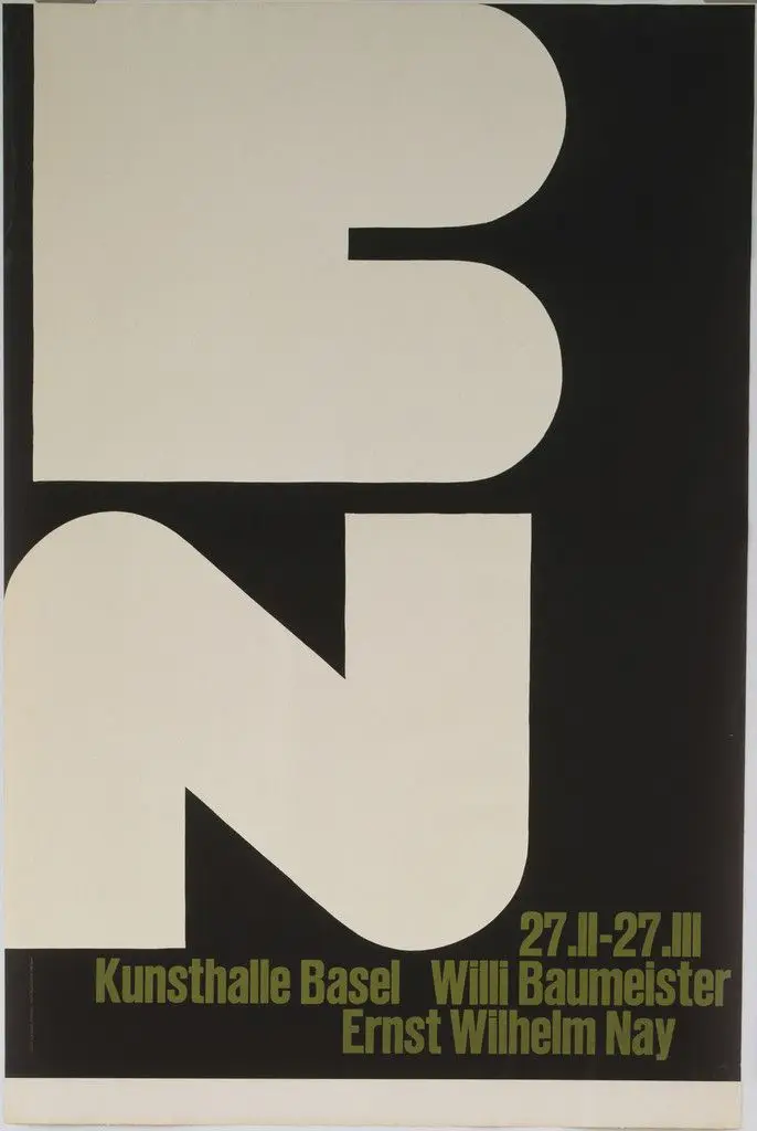 BN, Kunsthalle Basel, Willi Baumester, Ernst Wilhelm Nay by Armin Hofmann