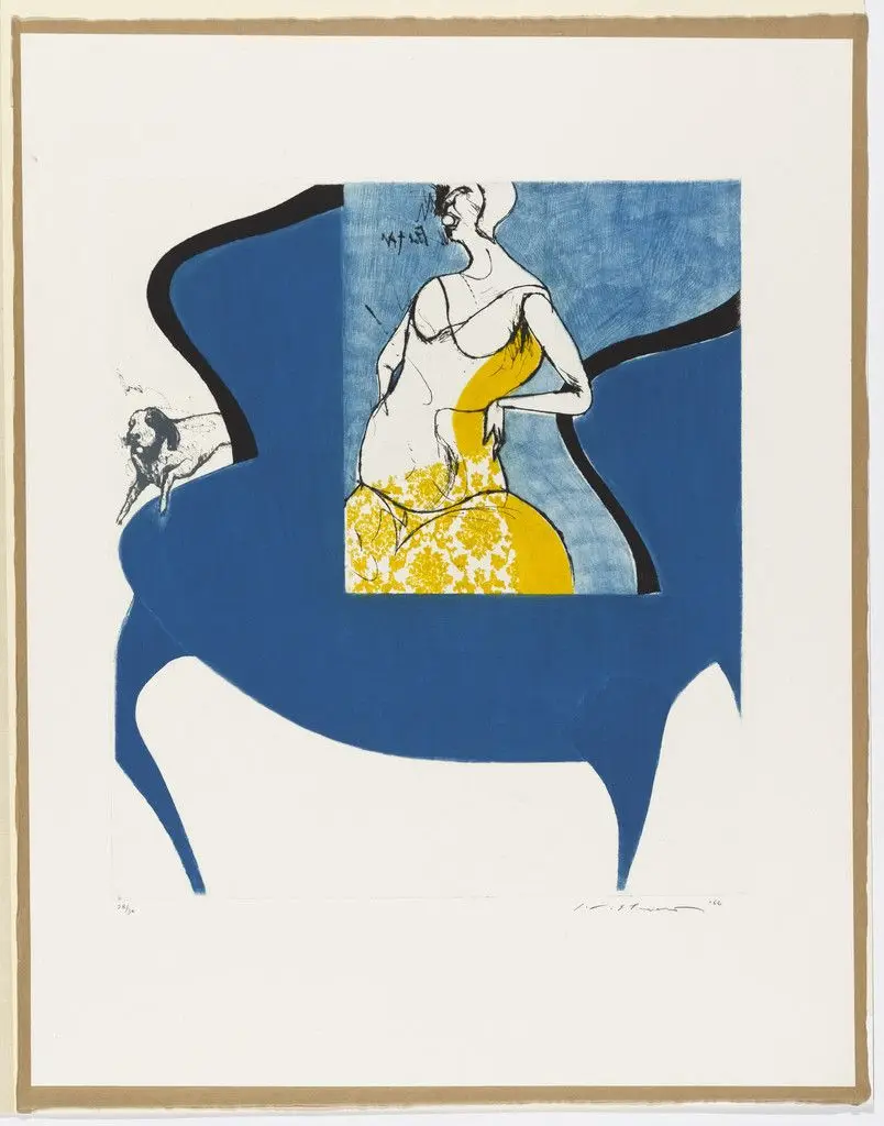 Blue Chair by Ikeda Masuo (池田満寿夫)