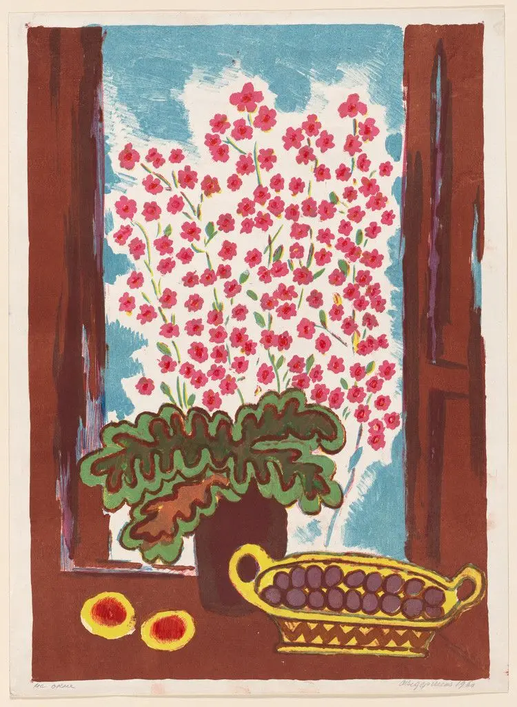 Still Life with Berries by Alexander Semenovitch Vedernikov
