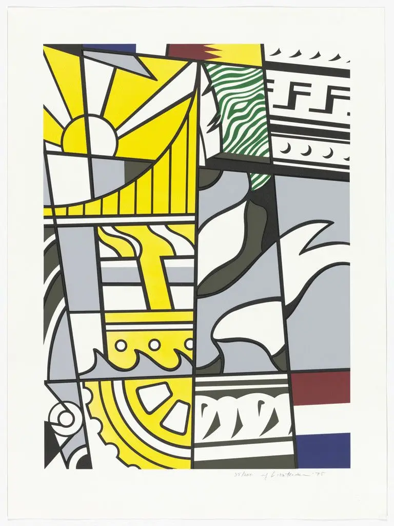 Bicentennial Print from America: The Third Century by Roy Lichtenstein