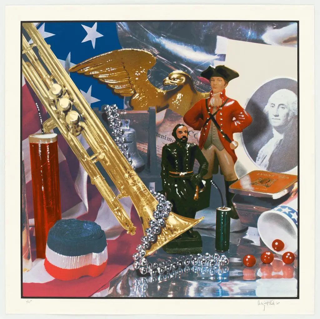 Fourth of July Still Life from Kent Bicentennial Portfolio: Spirit of Independence by Audrey Flack