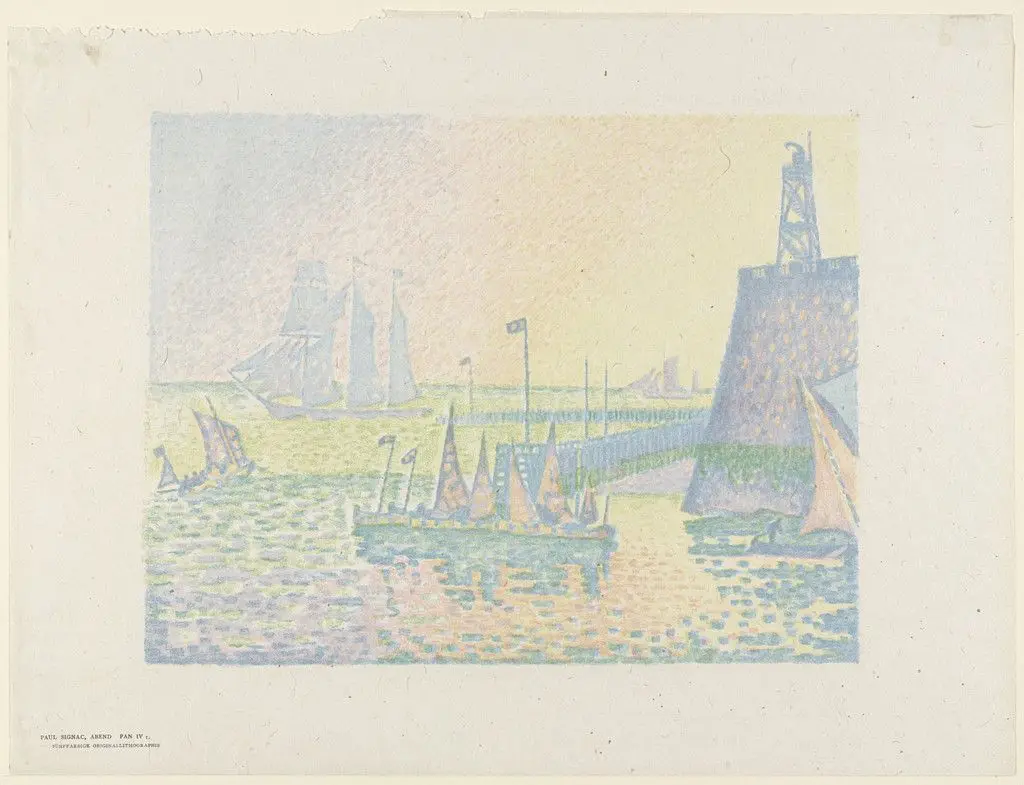 Evening (Le soir) by Paul Signac