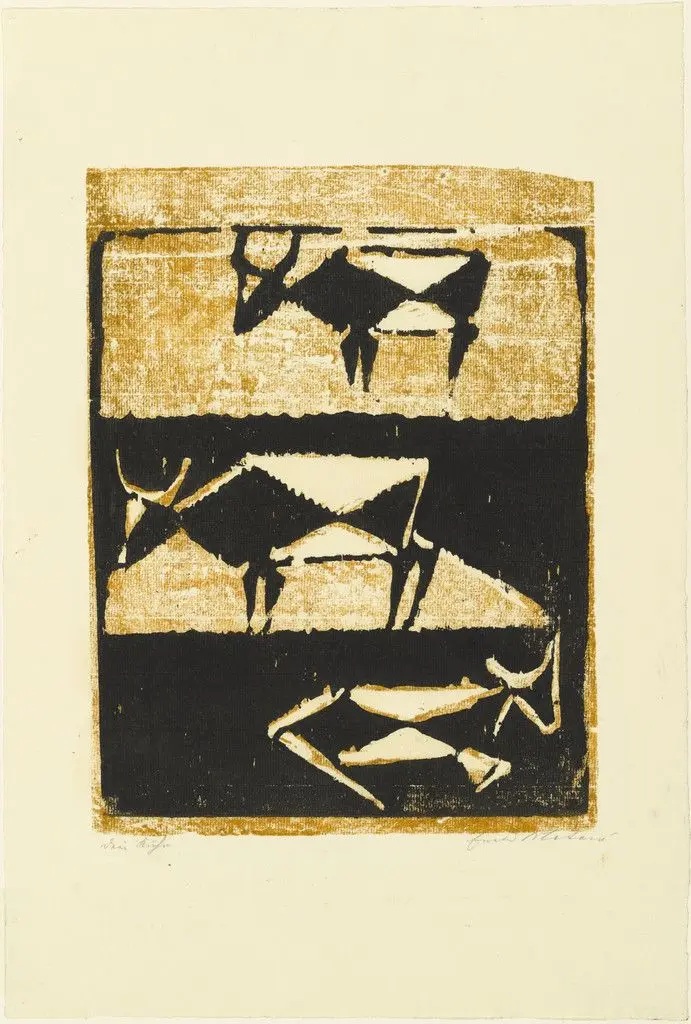 Three Cows (Drei Kühe) by Ewald Mataré