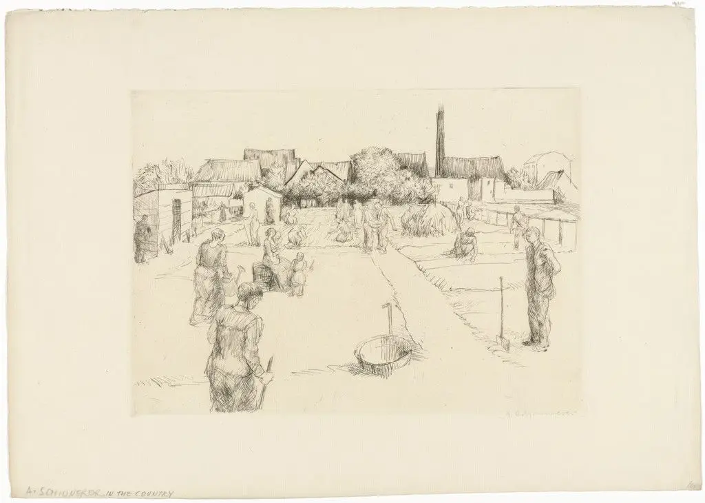 In the Country (Auf dem Land) by Adolf Ferdinand Schinnerer