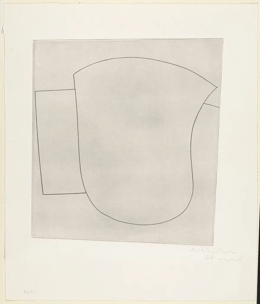 Two Sculptural Forms by Ben Nicholson