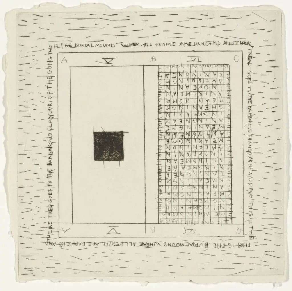 Meaning from Burial Mound Series by Pat Steir