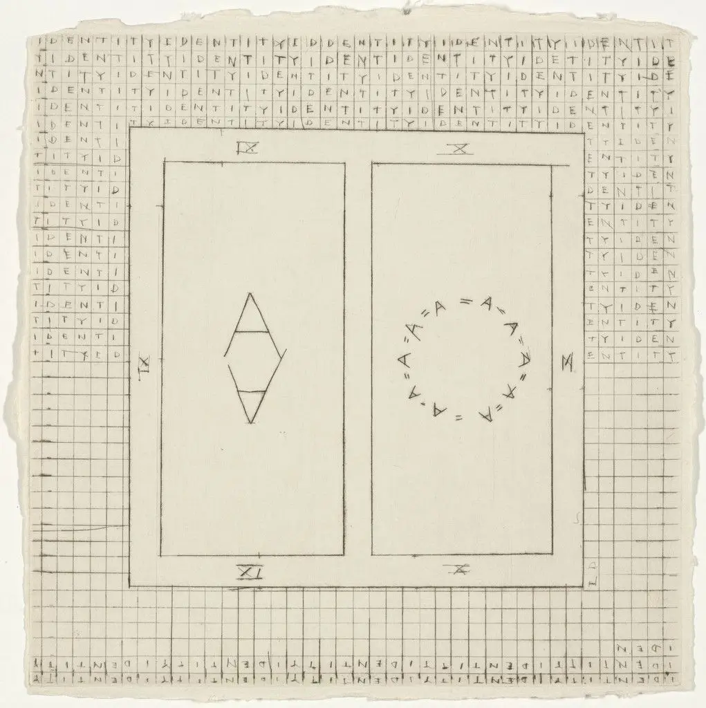 Identity from Burial Mound Series by Pat Steir
