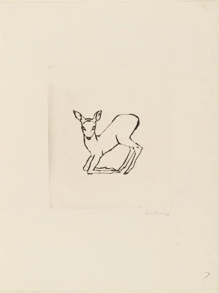 Kneeling Fawn (Kniendes Reh) by Renée Sintenis
