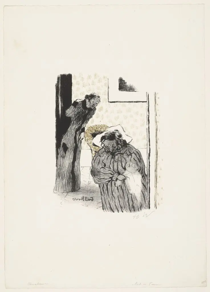 Interior (Intérieur) from the portfolio The Original Print (L'Estampe originale), no. I by Édouard Vuillard