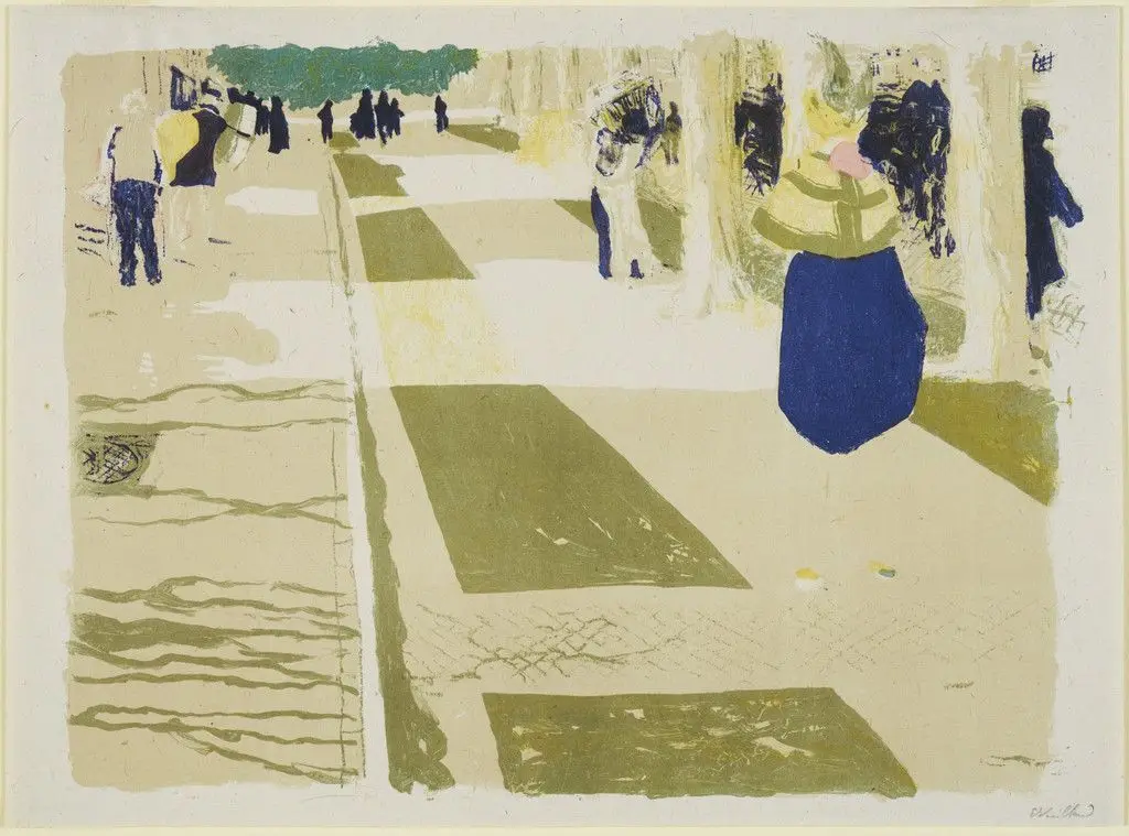 The Avenue (L'Avenue) from Landscapes and Interiors (Paysages et intérieurs) by Édouard Vuillard