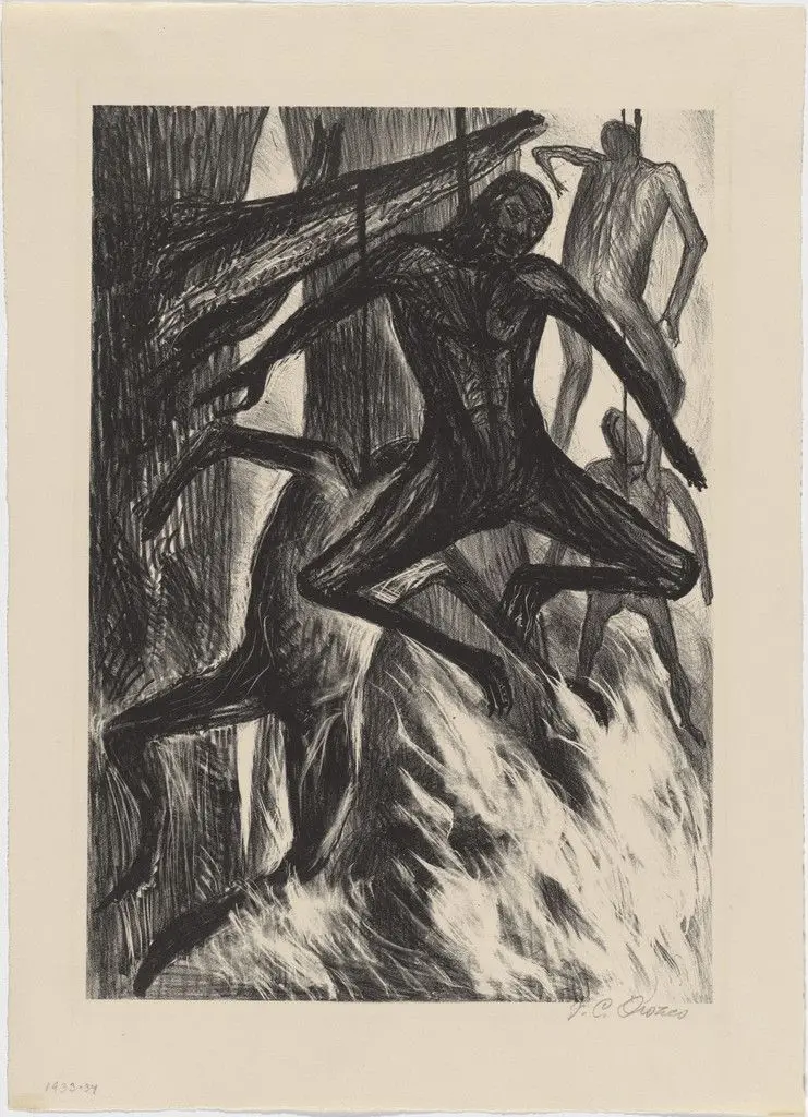 The Hanged Men from The American Scene, no. 1 by José Clemente Orozco