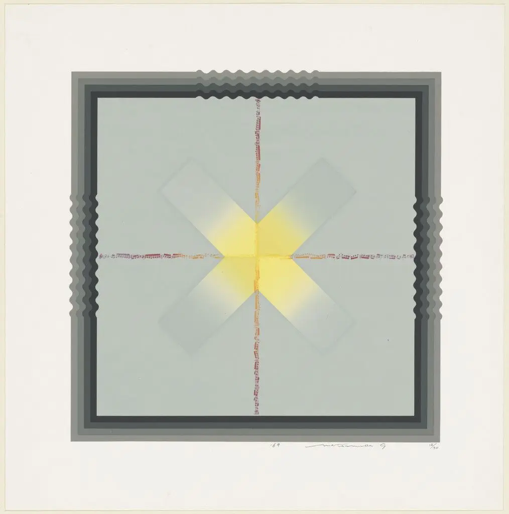 Yellow Cross by Matsumura Sadaiku