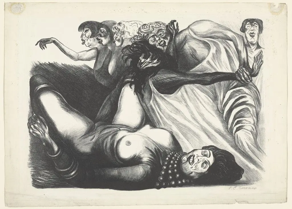 Dead Woman by José Clemente Orozco