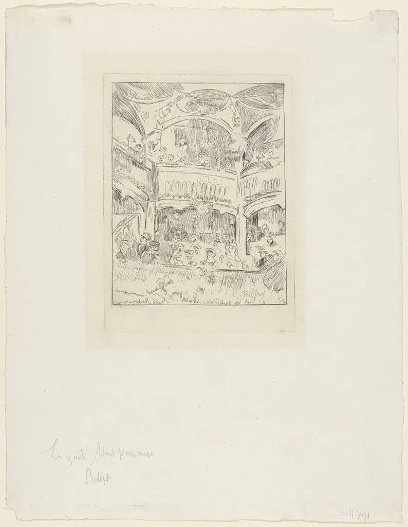 La Gaité Montparnasse by Walter Richard Sickert