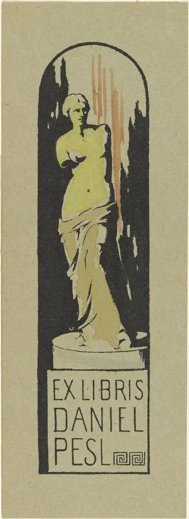 Bookplate Daniel Pesl II (Exlibris Daniel Pesl II) by Franz Marc