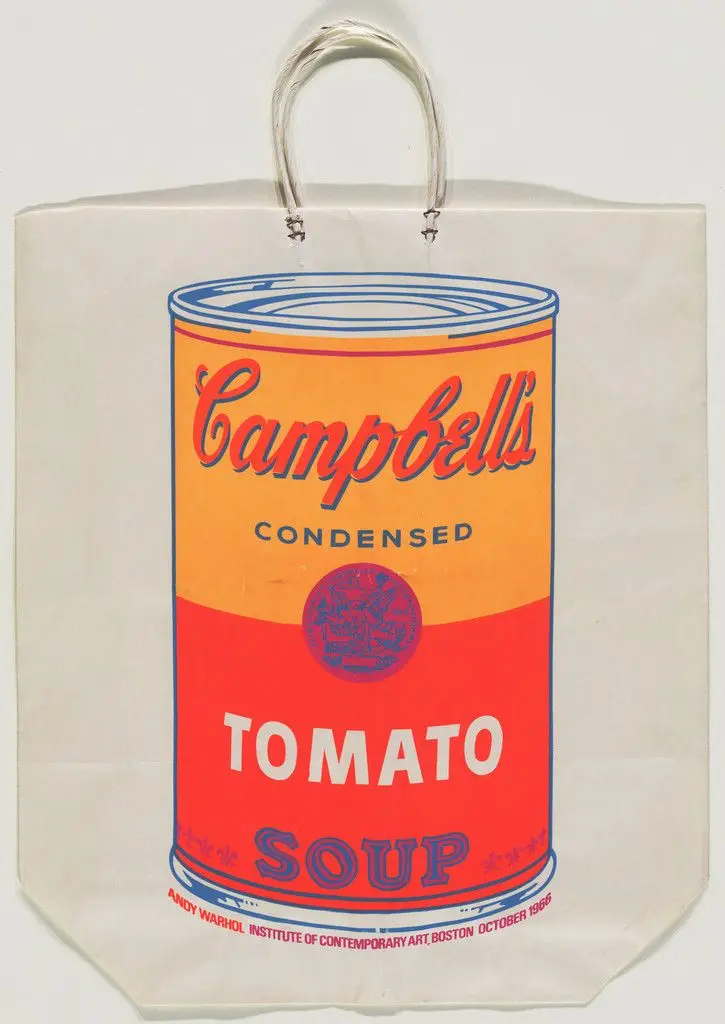 Campbell's Tomato Soup Shopping Bag by Andy Warhol