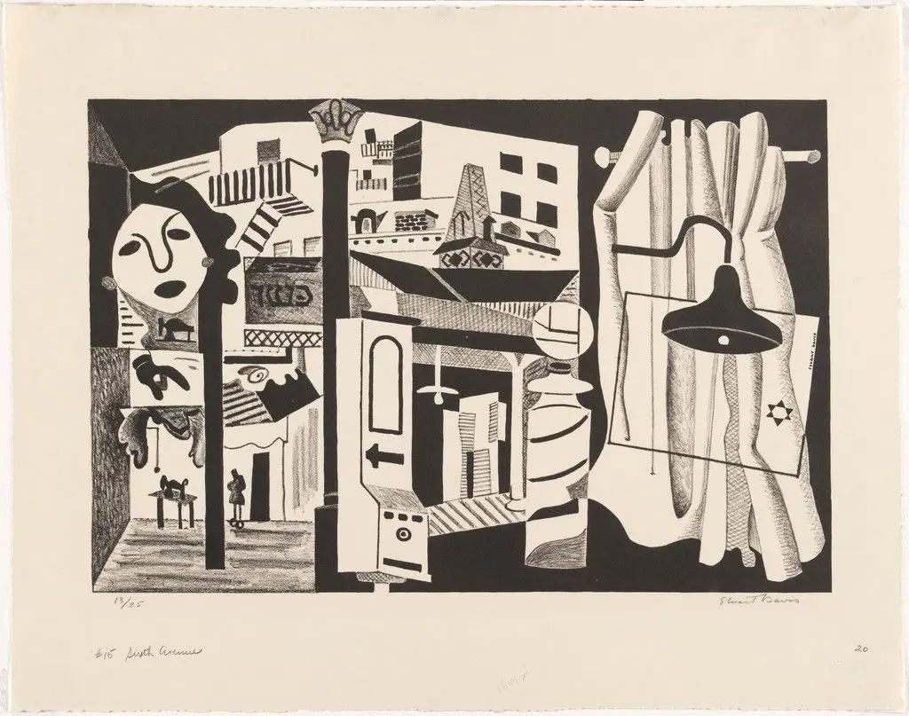 Sixth Avenue El by Stuart Davis