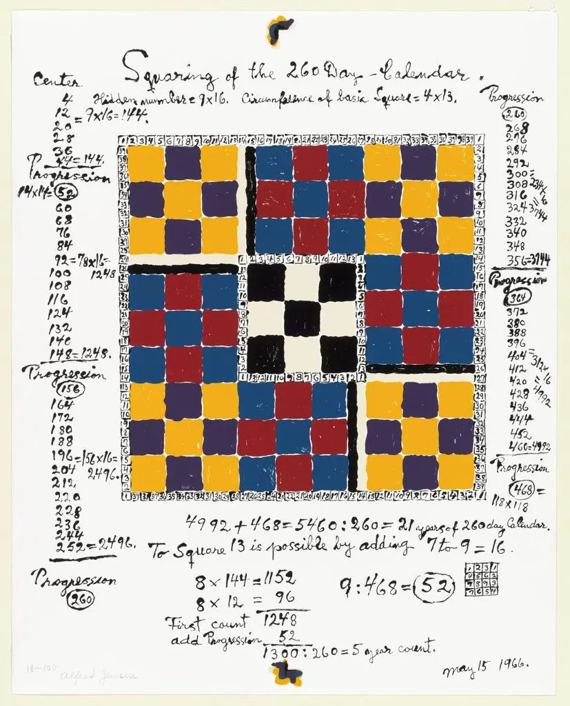 Untitled from Graphik USA by Alfred Jensen