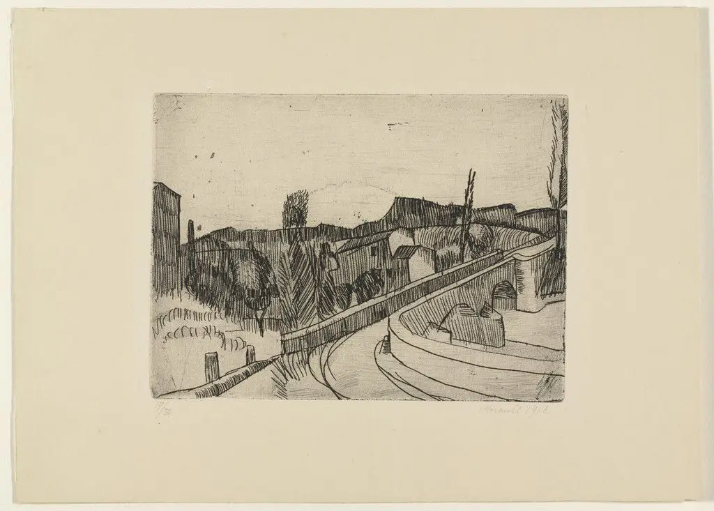Bridge over the Savena, Bologna by Giorgio Morandi
