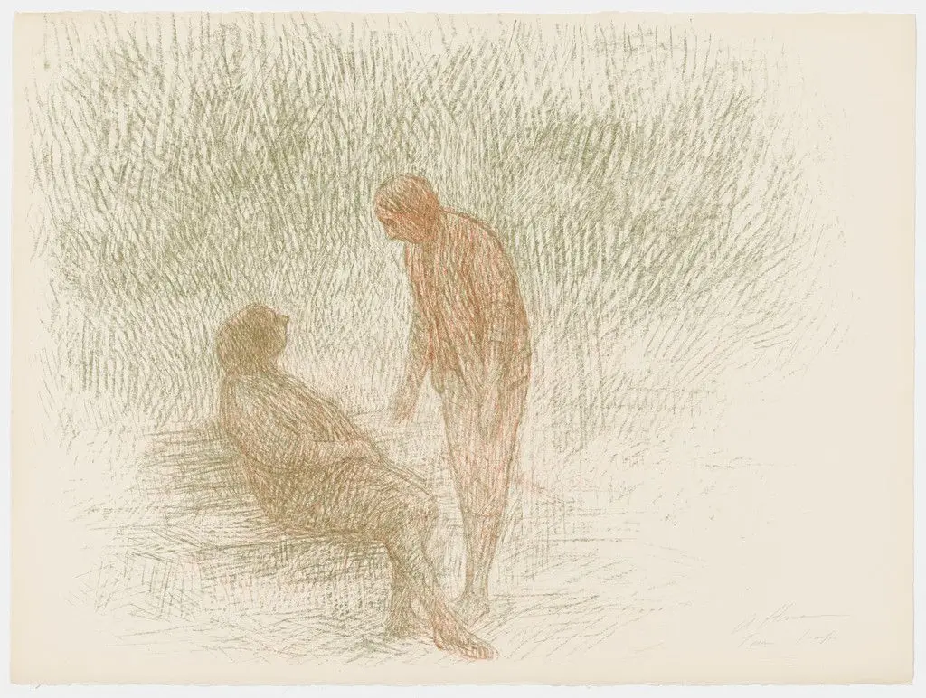 Park Conversation from Untitled Suite by Harold Altman