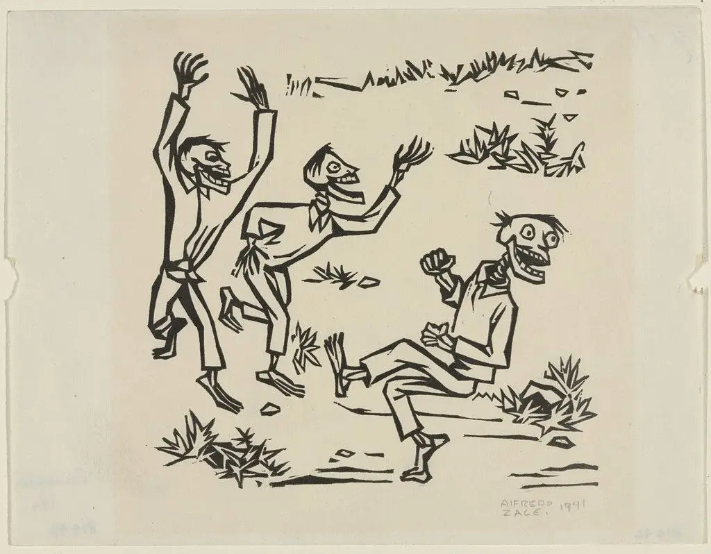 Skeletons (Calaveras) by Alfredo Zalce