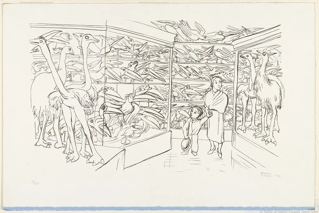 Visit to the Museum (Visita museo) by Alfredo Zalce