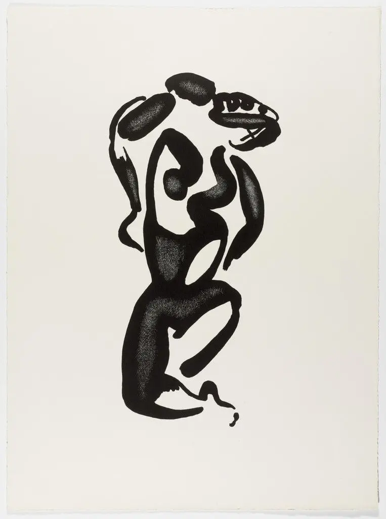 The Black Dance (La danse noire) from the portfolio Living Forms (Les formes vivantes) by Alexander Archipenko