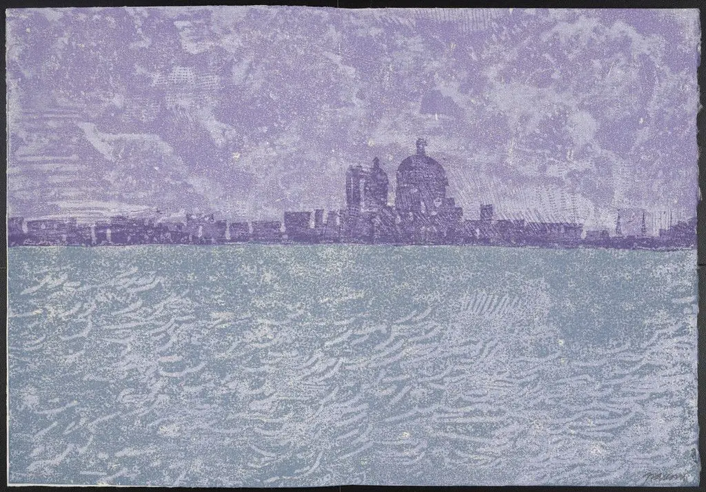 Canale della Giudecca from the portfolio Views of Venice (Vedute di Venezia) by Antonio Frasconi