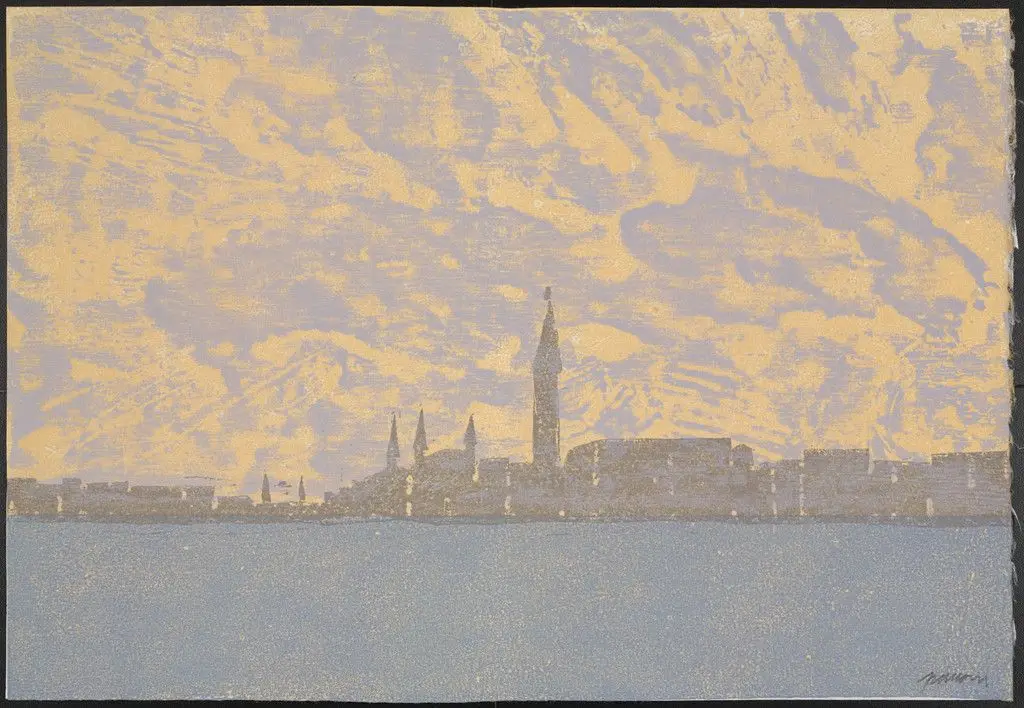 Isola di San Giorgio from the portfolio Views of Venice (Vedute di Venezia) by Antonio Frasconi