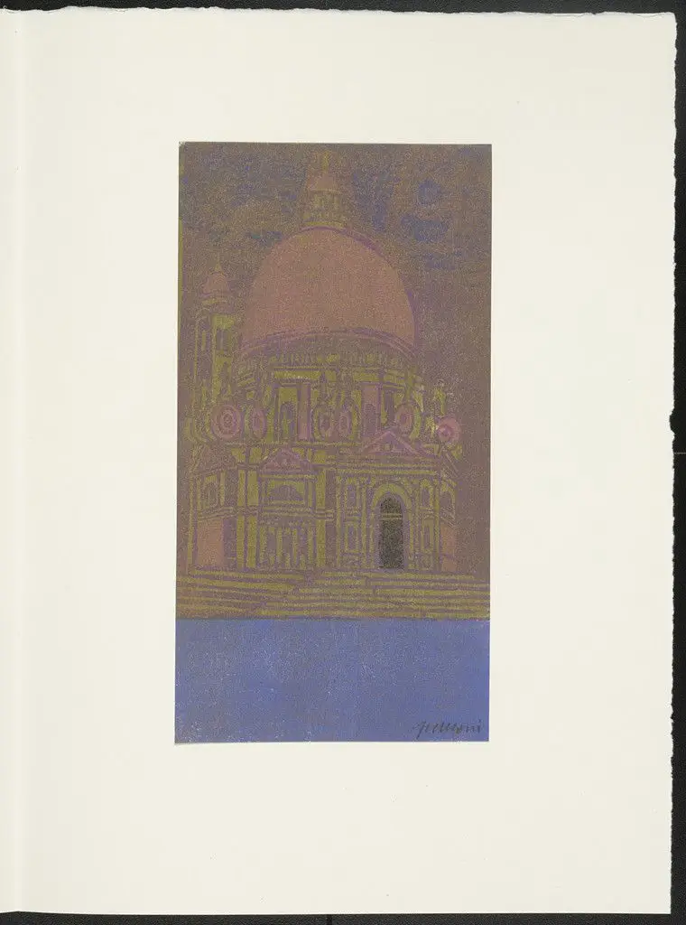 Basilica della Salute from the portfolio Views of Venice (Vedute di Venezia) by Antonio Frasconi