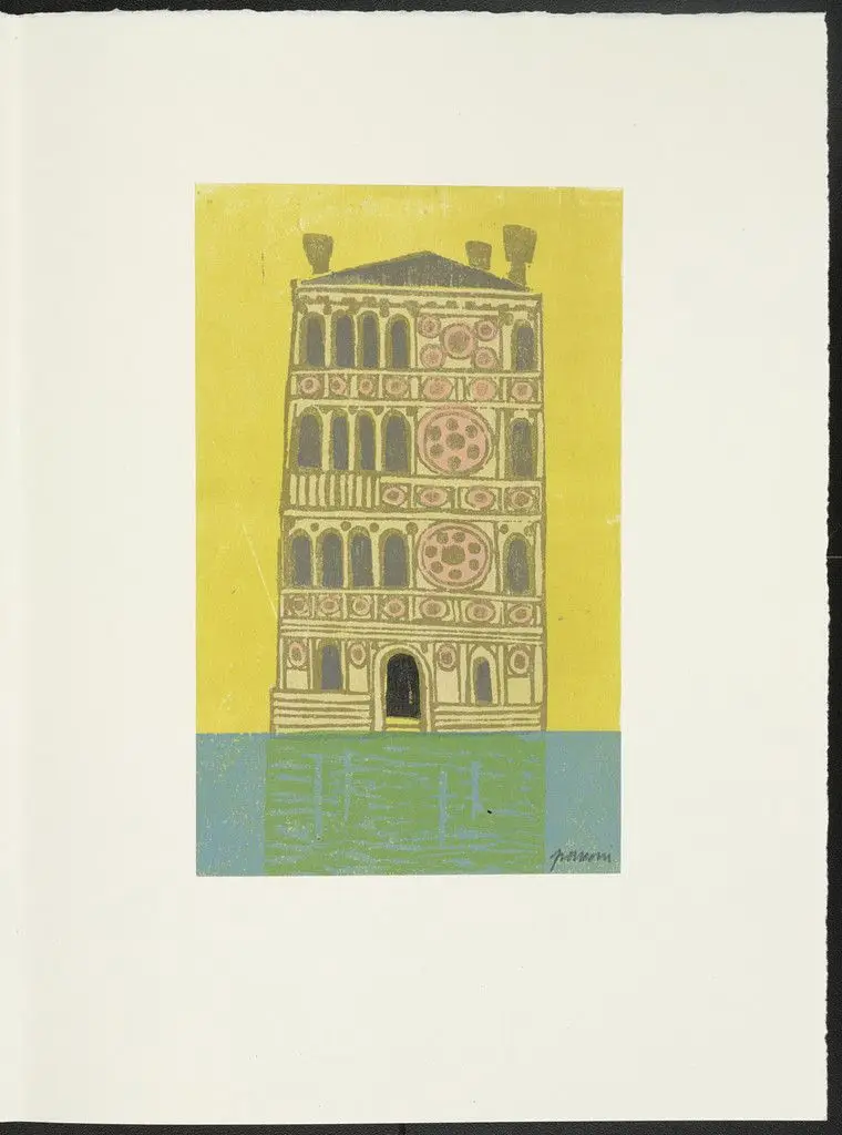Palazzo Dario from the portfolio Views of Venice (Vedute di Venezia) by Antonio Frasconi