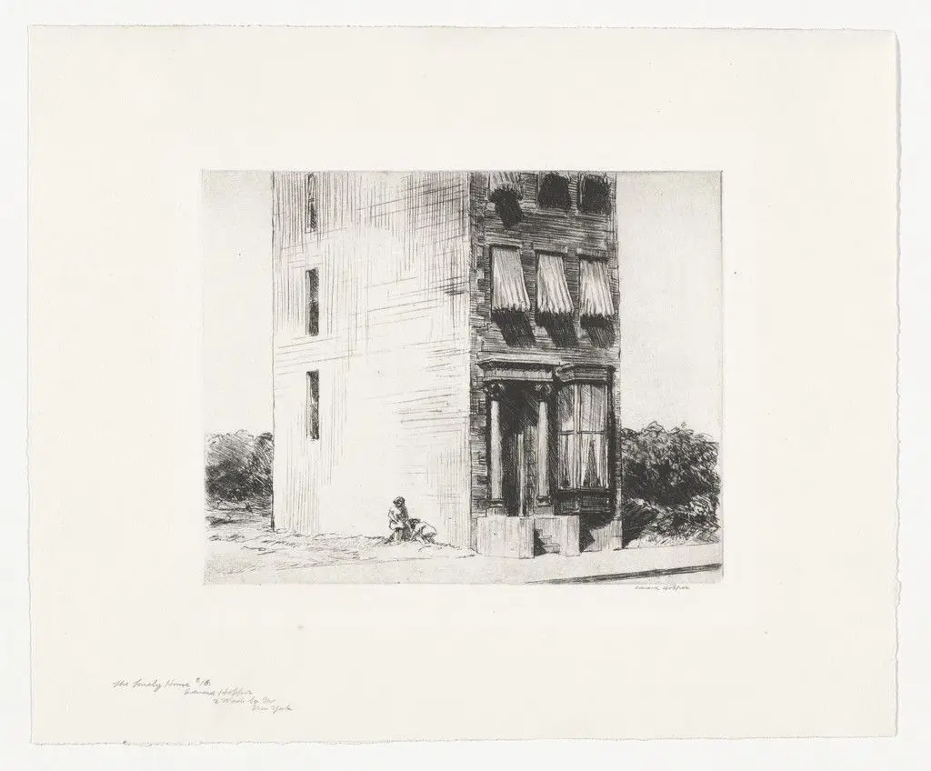 The Lonely House by Edward Hopper