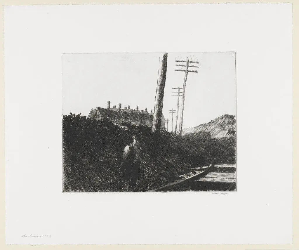 The Railroad by Edward Hopper