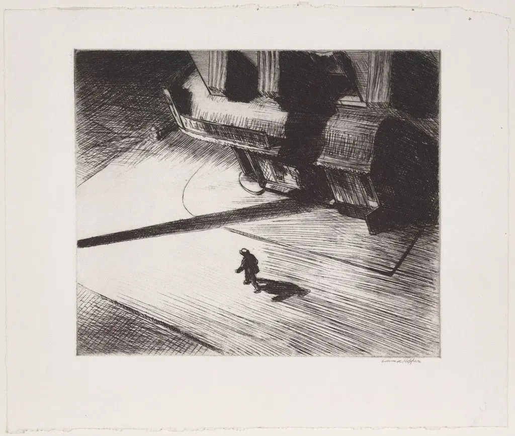 Night Shadows by Edward Hopper