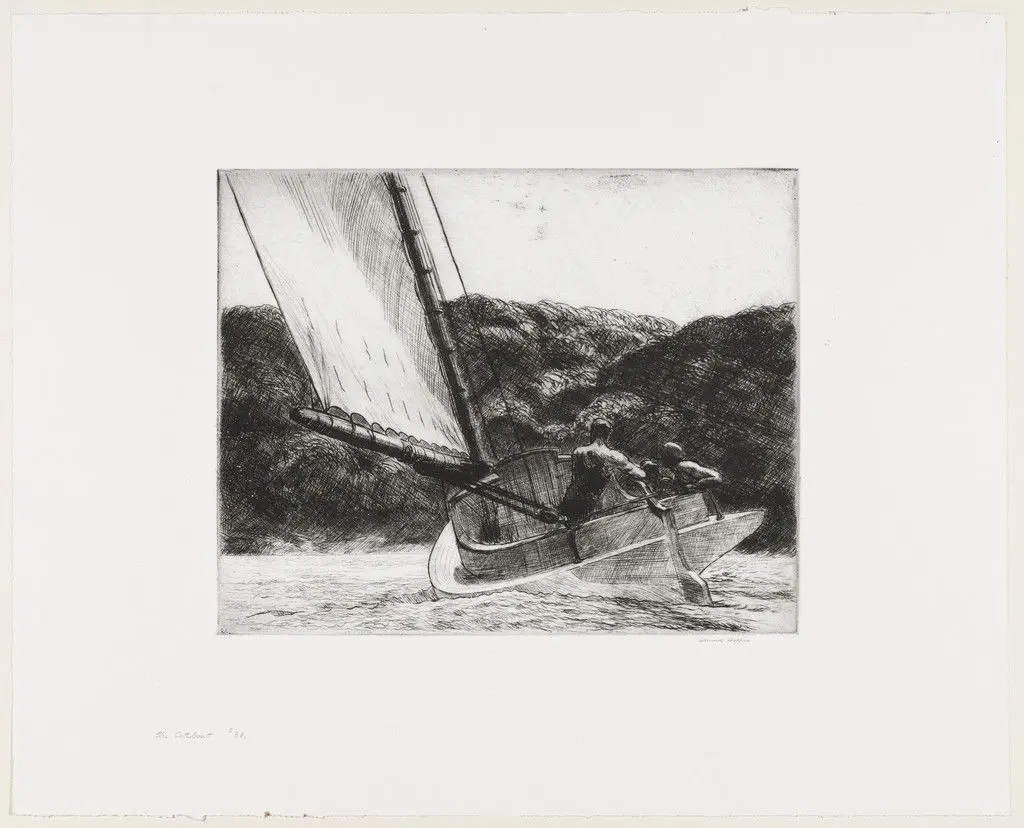 The Catboat by Edward Hopper
