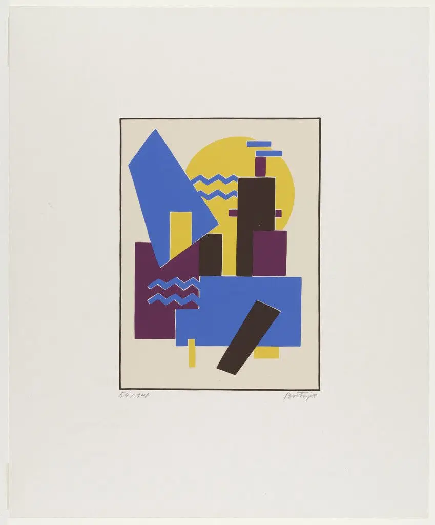 Untitled from Album MA by Sándor (Alexander) Bortnyik