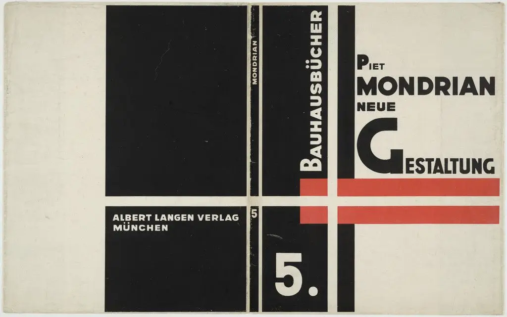 Bauhausbücher 5, Piet Mondrian: Neue Gestaltung by László Moholy-Nagy