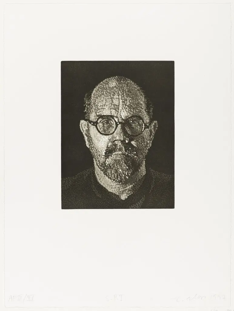 Self-Portrait No. 1 by Chuck Close