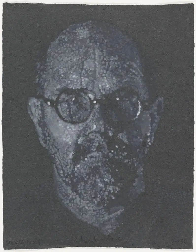 Self-Portrait/Pulp/Pochoir by Chuck Close