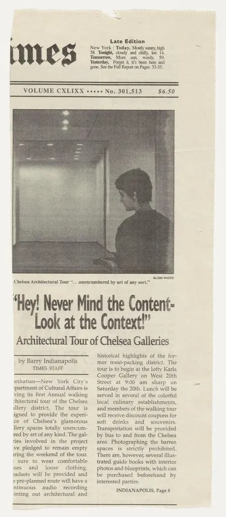 "Hey! Never Mind the Content - Look at the Context!" from the series Personal Articles by Vik Muniz